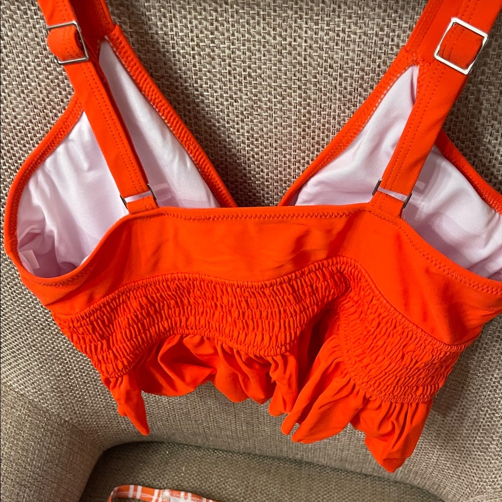Cupshe Orange Ruffled Bikini Set - Picture 4 of 6